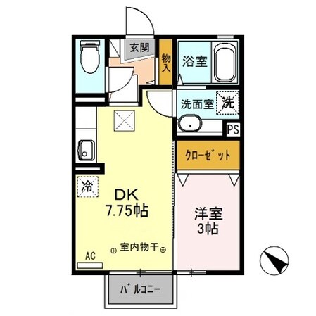 メゾンモナリエ Ａの物件間取画像